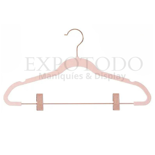 Ganchos Terciopelo Rosa Clip(Caja)