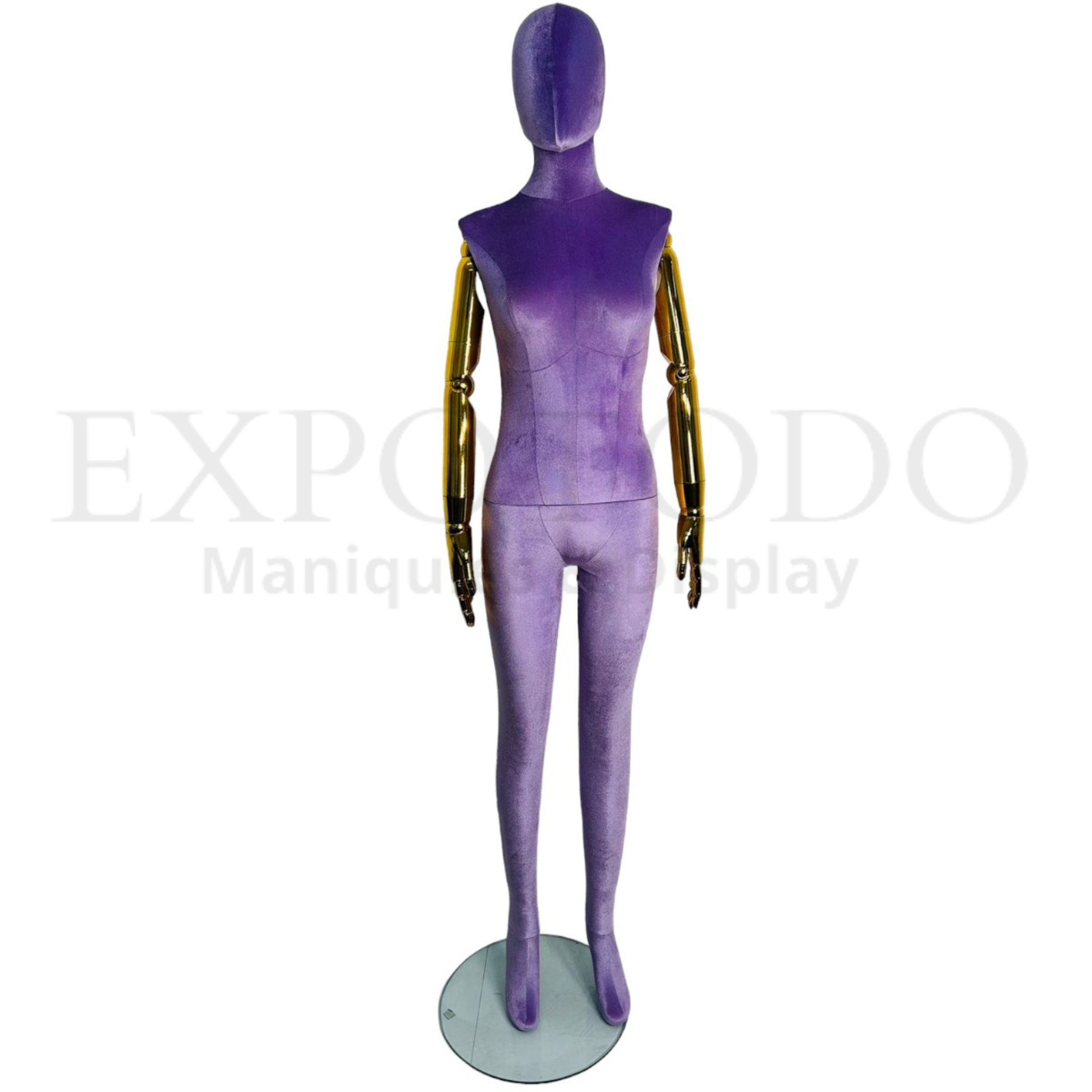 Maniquie lila brazos articulados cromados