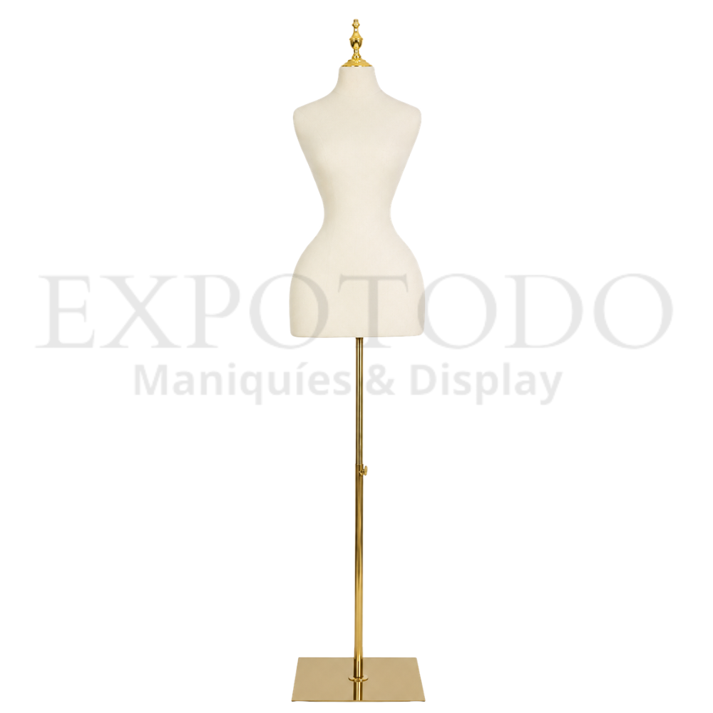 Busto campana blanco/oro - Expo Todo