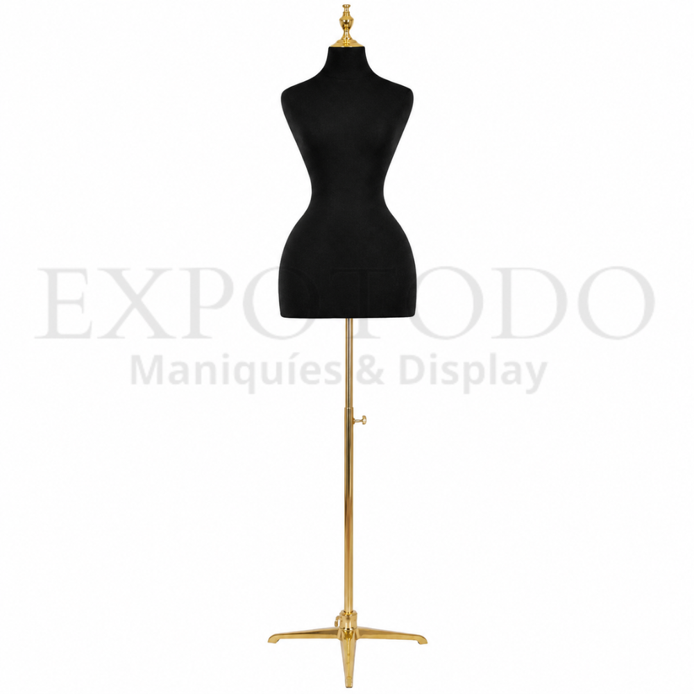 Busto campana negro/oro - Expo Todo