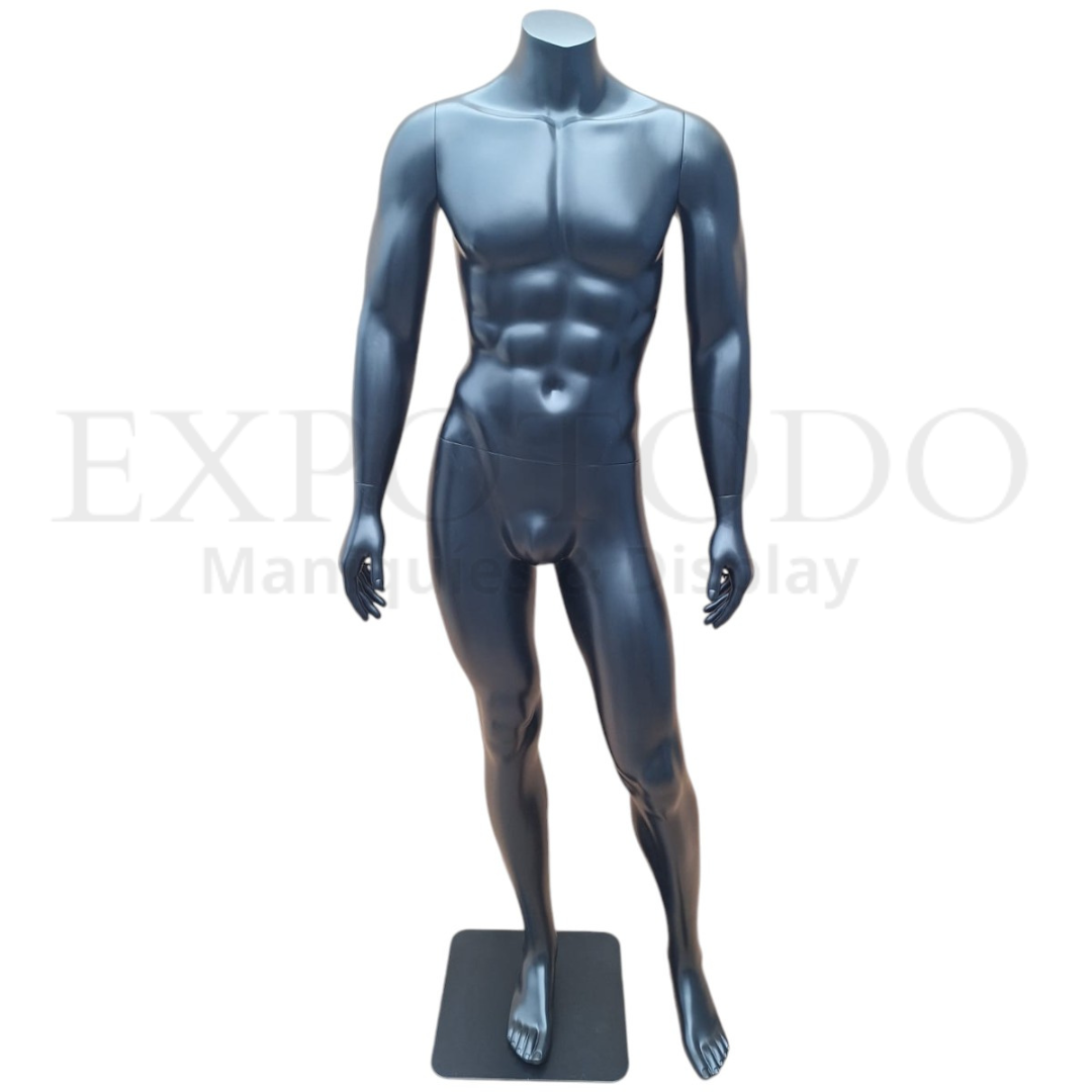 Maniquie de caballero negro 01