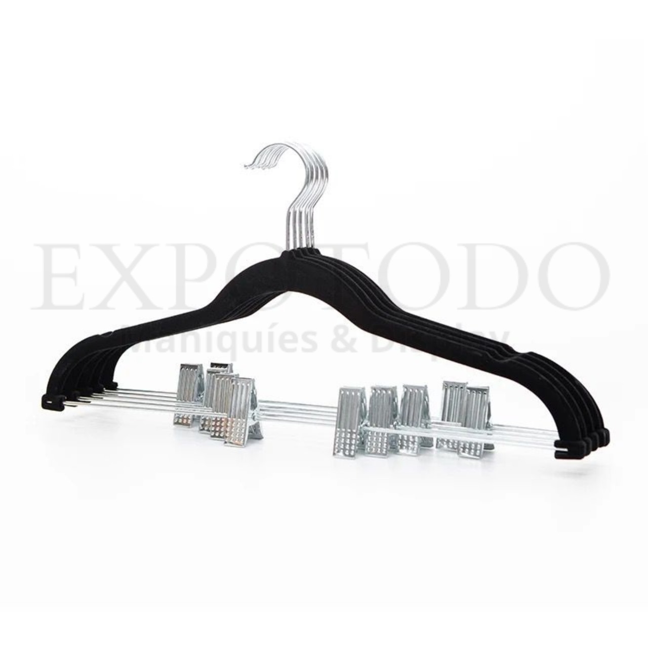 Gancho Terciopelo Negro Clip