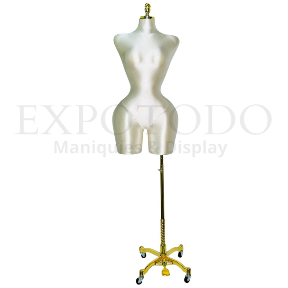 Extra Buchon de dama base ruedas blanco - Expo Todo