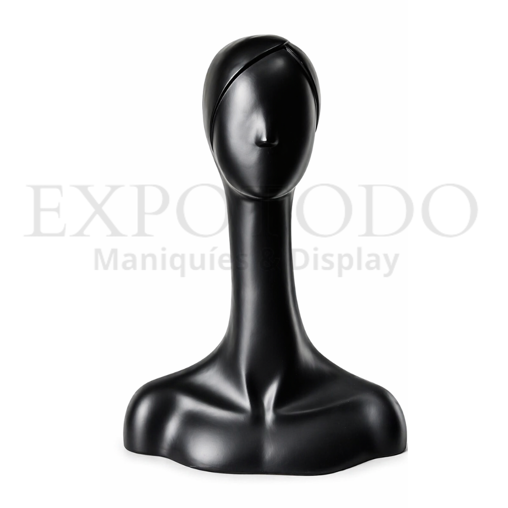 Cabeza de dama Cuello largo Negro - Expo Todo