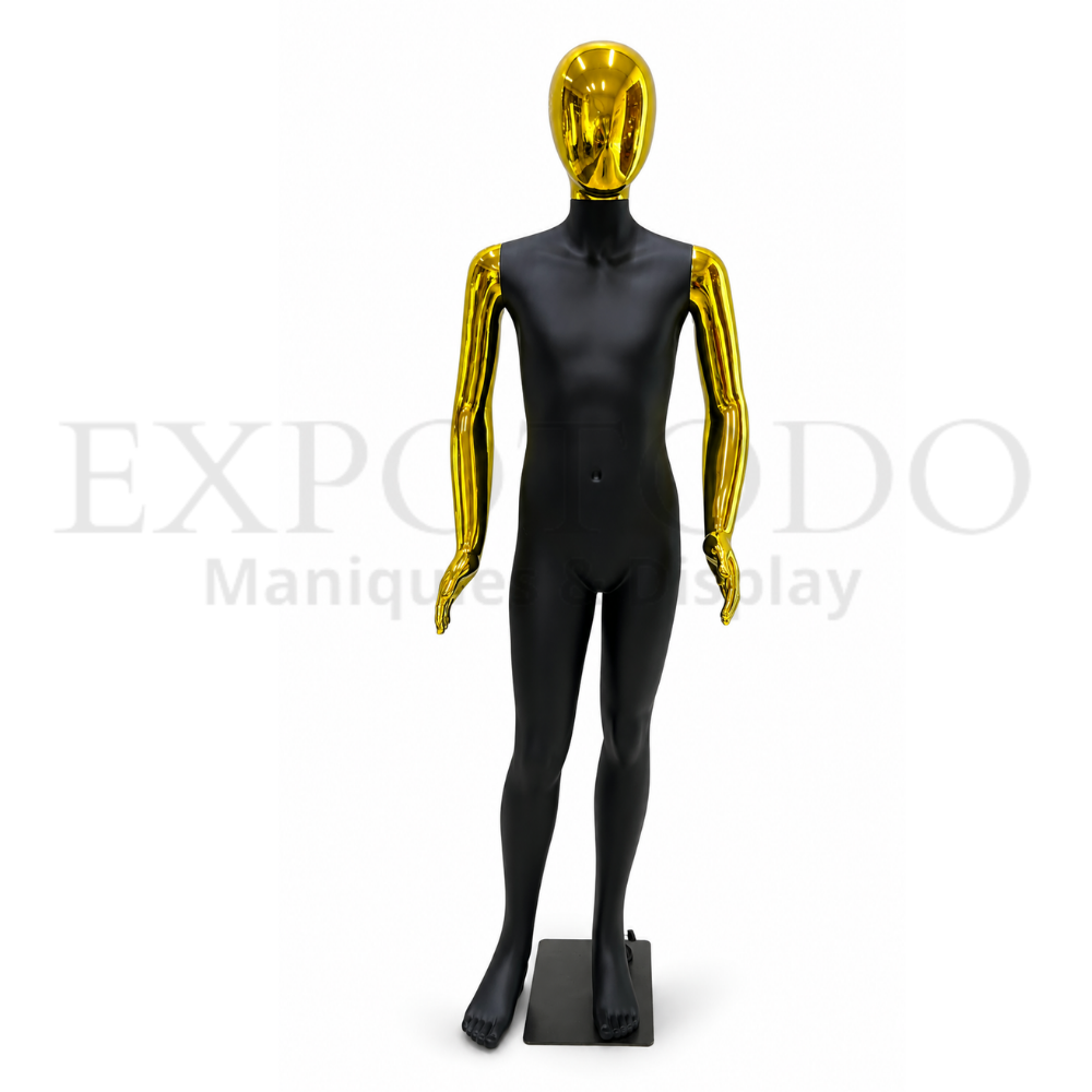Maniquie infantil oro/negro edad 12-14 años - Expo Todo