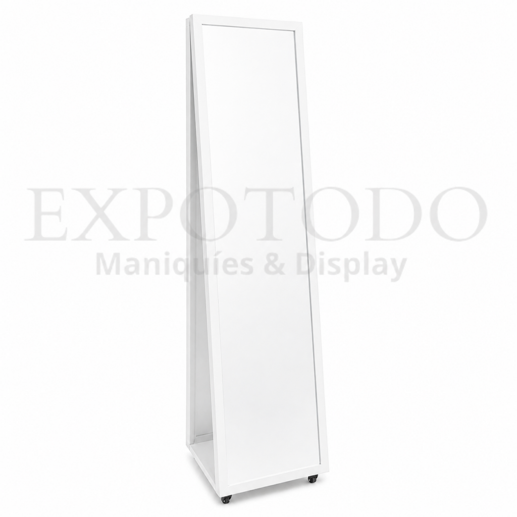Espejo doble giratorio blanco - Expo Todo
